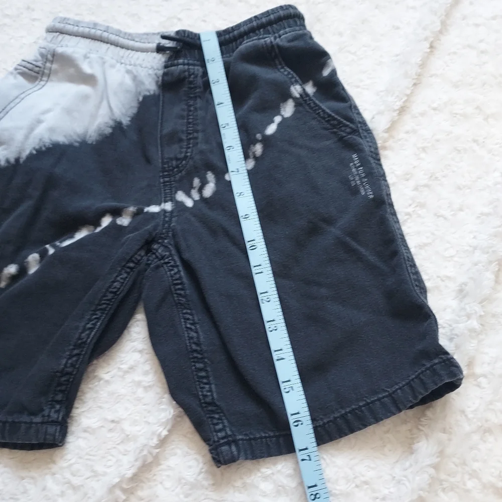 Zara Black & Gray Cool Tie-dye Beach Shorts youth 10 Outdoor Summer Vacation